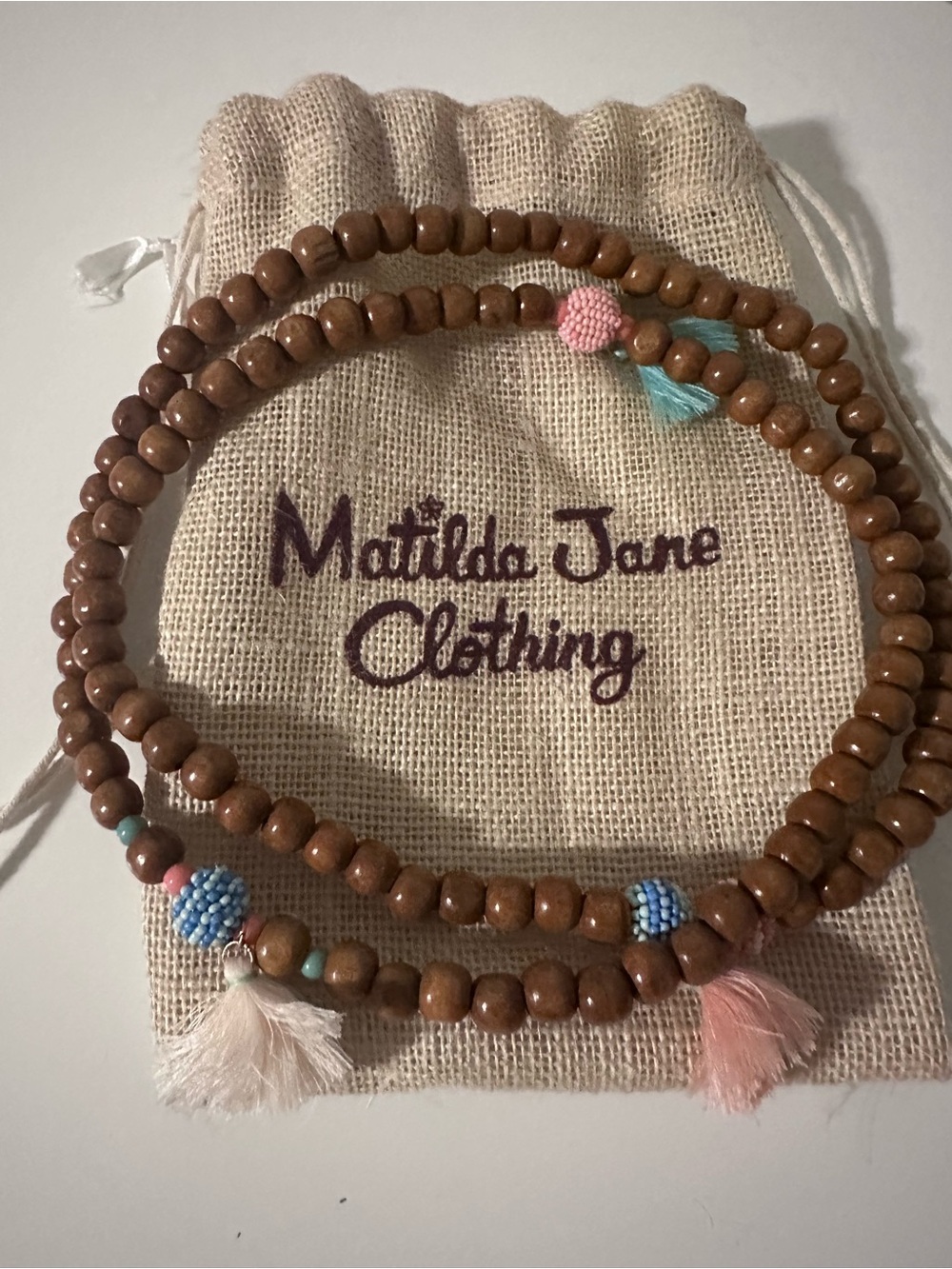 Matilda Jane Dream Chaser Wooden Beaded Necklace - TK exclusive